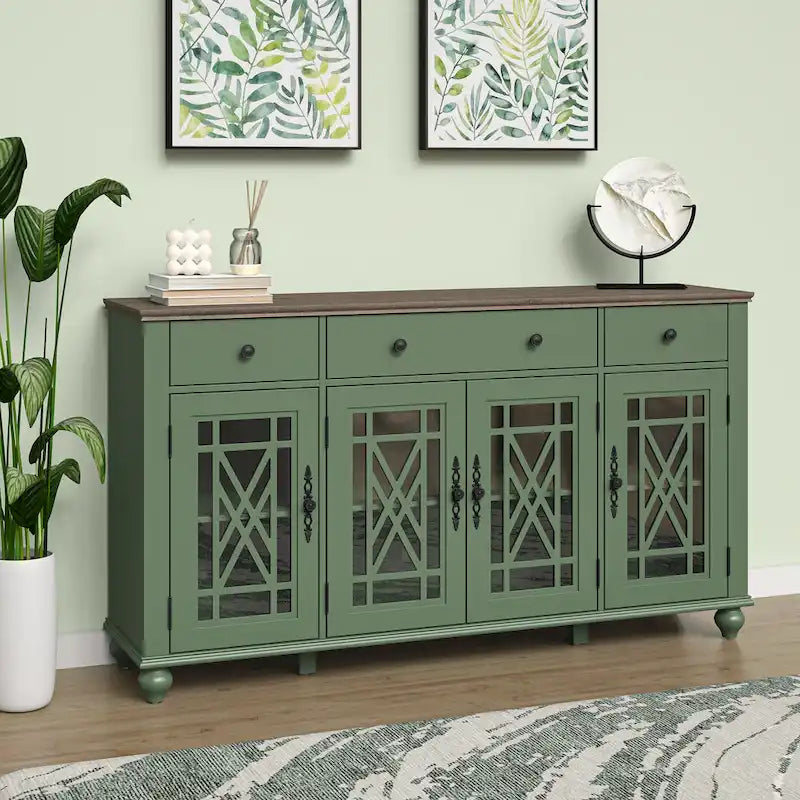 Buffet/Bahut de cuisine vintage avec 63 tiroirs