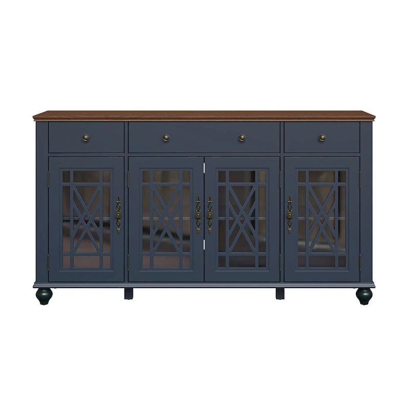 Buffet/Bahut de cuisine vintage avec 63 tiroirs