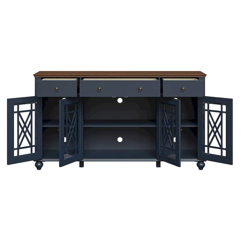 Buffet/Bahut de cuisine vintage avec 63 tiroirs