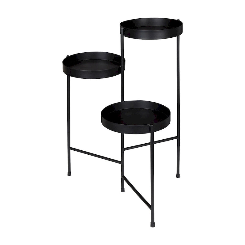 Support de plantes moderne en métal à 3 niveaux - 16x21x30