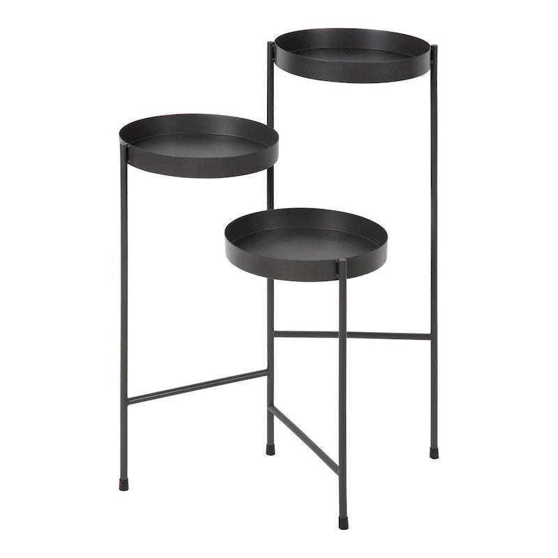 Support de plantes moderne en métal à 3 niveaux - 16x21x30