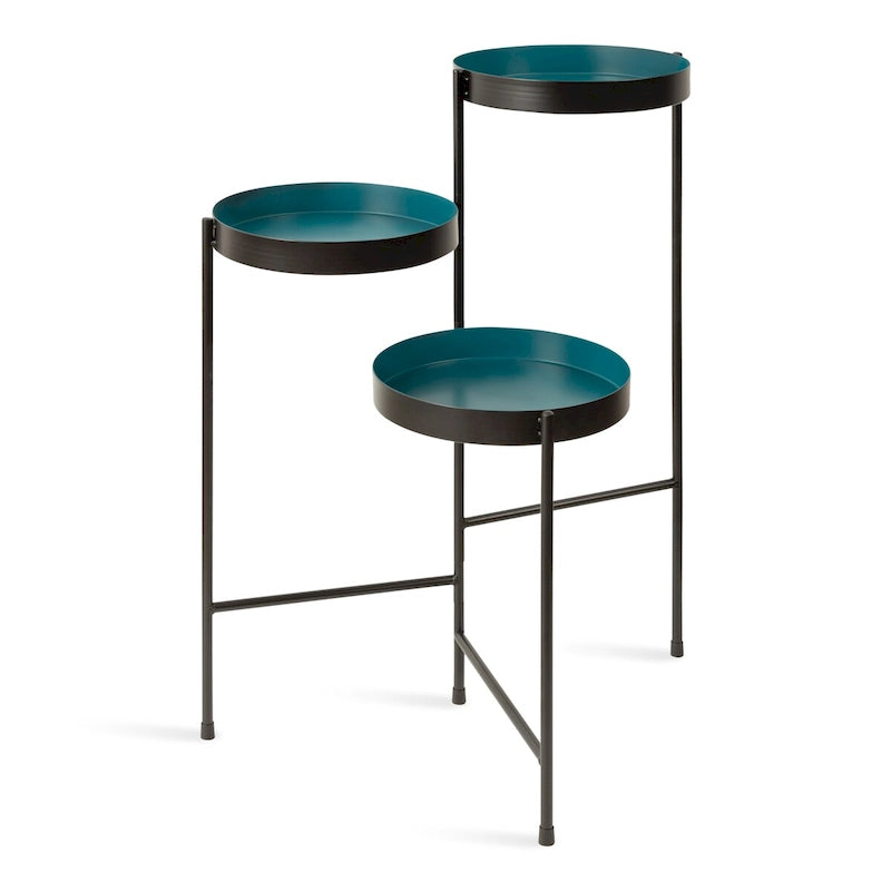 Support de plantes moderne en métal à 3 niveaux - 16x21x30