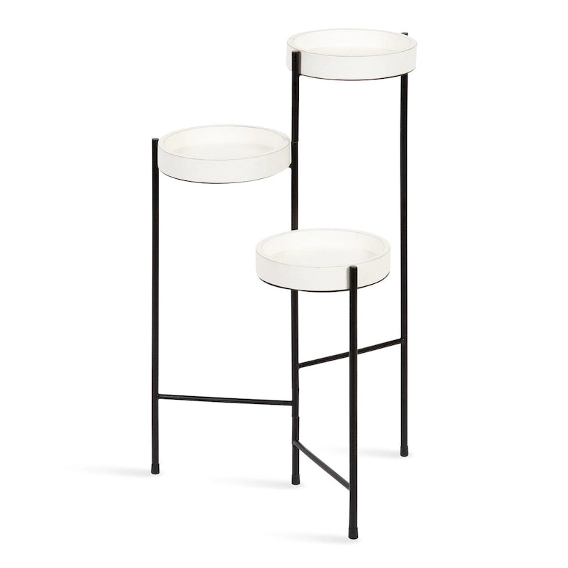 Support de plantes moderne en métal à 3 niveaux - 16x21x30