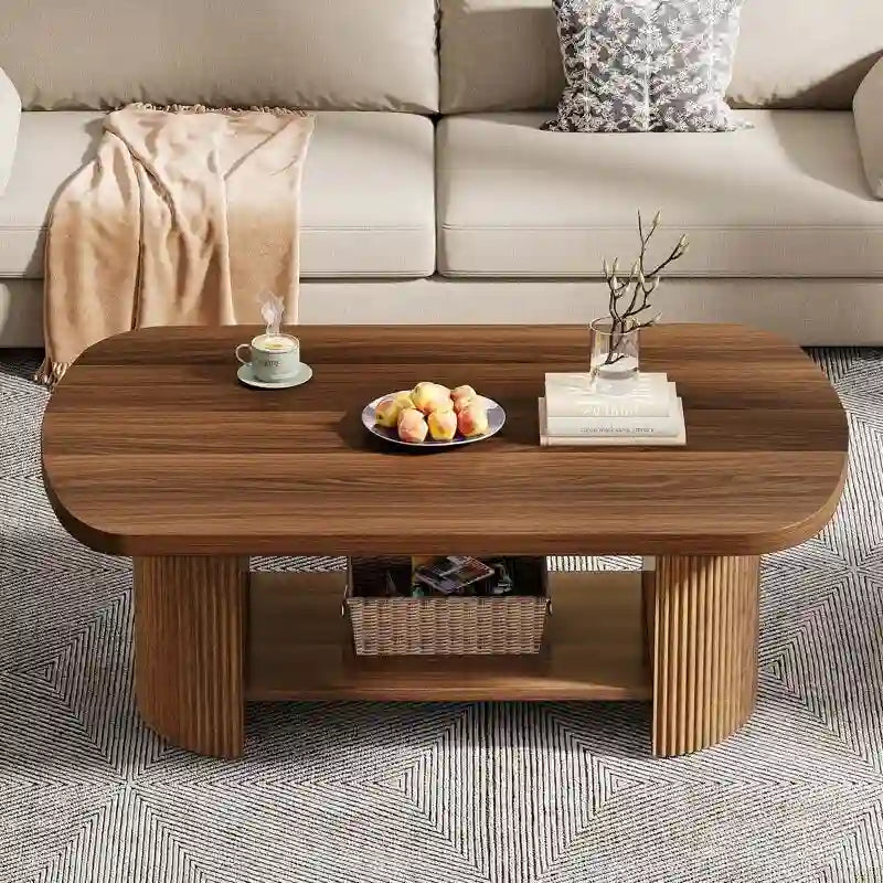 Table basse rustique en bois