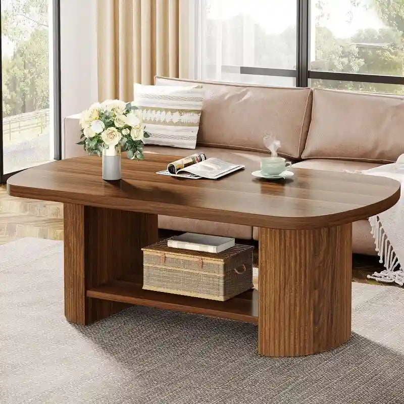 Table basse rustique en bois