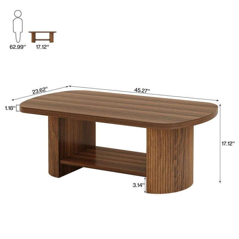 Table basse rustique en bois